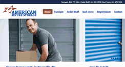 Desktop Screenshot of americansecurestorage.com